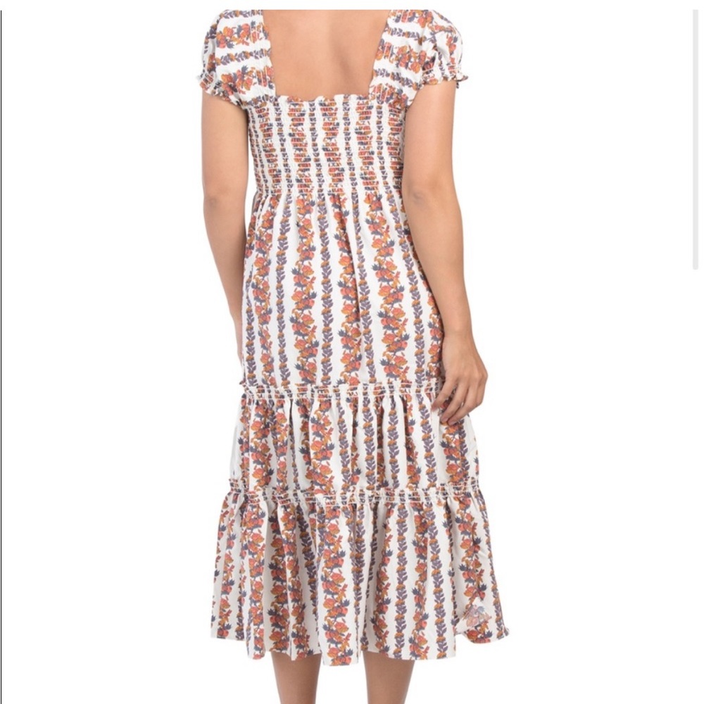 Smocked midi dress - Picture 6 of 6